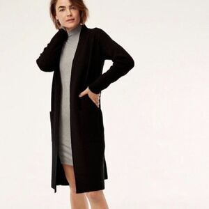Black Nordstrom Longline Cardigan Sz M